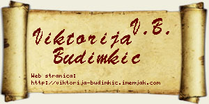 Viktorija Budimkić vizit kartica
